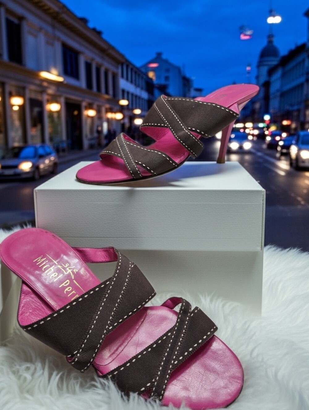 Michel Perry Made In Italy Women's Sz Eu 36 Sandals